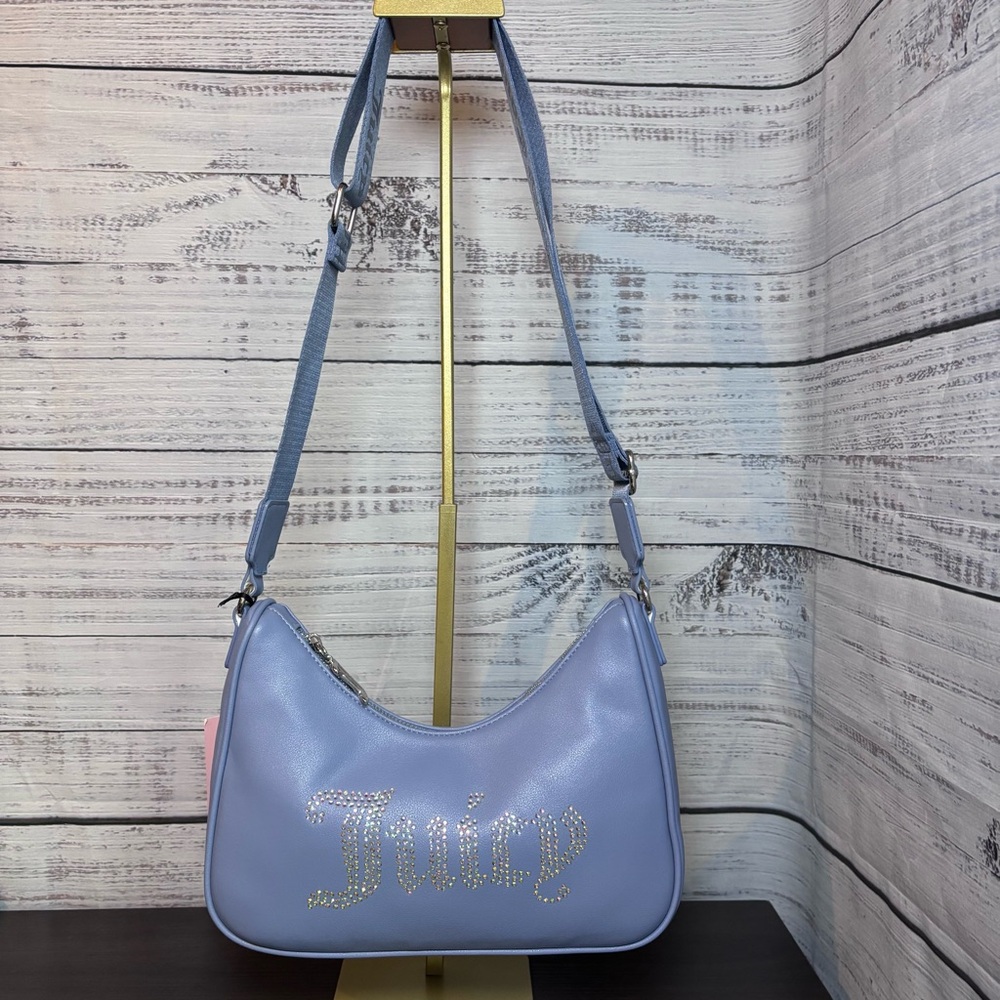 Juicy Couture Slate Blue Obsession Crossbody Bag NWT